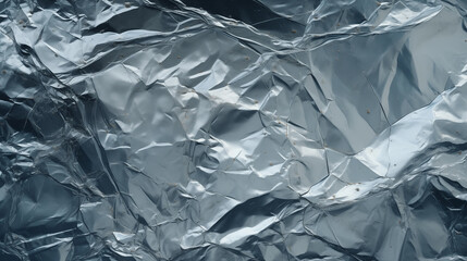 Photo of folded aluminum foil, textured