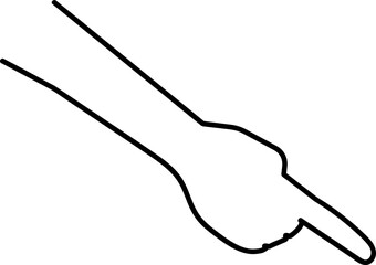 Pointing finger illustration