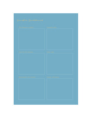 semester dashboard planner.  Minimalist planner template set. Vector illustration.	