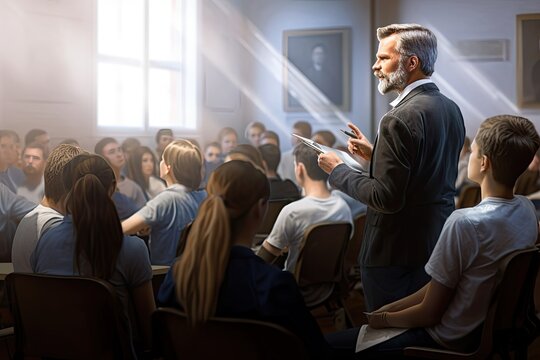 notes making lecture listening Students university hall lecturing Speaker talk prof student speech seminar education lesson academic faculty college academy instructing conference