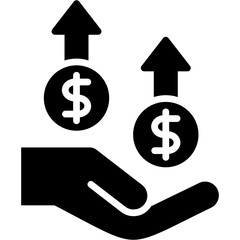 Business and Accounting Glyph icon set