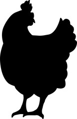 The chicken or rooster and hen for food concept