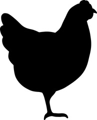 The chicken or rooster and hen for food concept