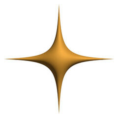 Golden sparkle 3d symbol luxury decorative design for element