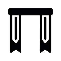 scarf icon illustration