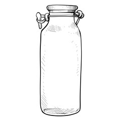 jar bottles hand drawn