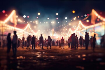background blur people party event festival blurred hipster summer night decoration spotlight fun celebration colourful vintage light bokeh asian