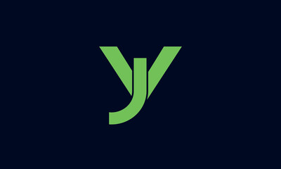 Alphabet Letters Icon Logo VJ, JV