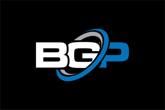 BGP creative letter logo design vector icon illustration