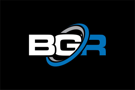 BGR creative letter logo design vector icon illustration