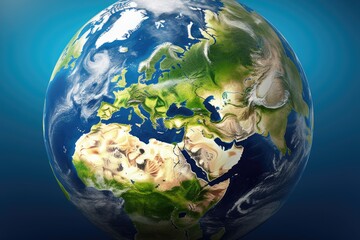 rendering 3d europe earth planet globe map sphere circle continent atmosphere cyclone anticyclone weather climate ecology cloud water global stratosphere day summer space air background