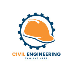 civil engineering logo design for construction business and architecture company 