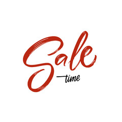 Sale time handwritten lettering phrase.
