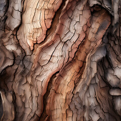Macro closeup tree bark on an oak tree