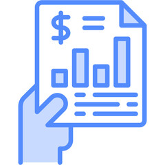  Business And Accounting blue color icon set