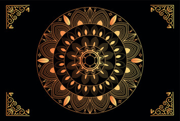 Free vector modern luxury mandala background