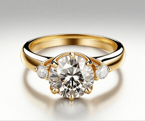 ring with diamonds HD 8K wallpaper Stock Photographic Image