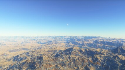 Deserted alien planet