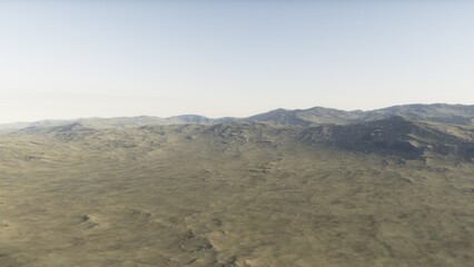 Deserted alien planet