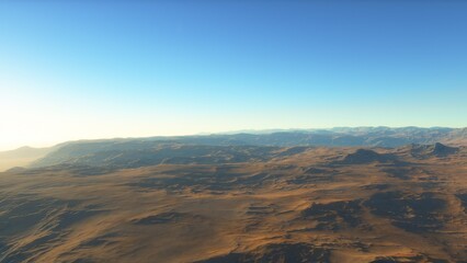 Deserted alien planet