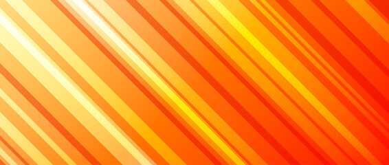 Abstract yellow orange background with diagonal lines. Red yellow texture with smooth gradient and stripes. Modern template for banner, presentation, flyer, poster, brochure, magazine, leaflet. Vector