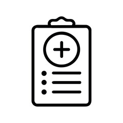 Fototapeta premium medical clipboard icon