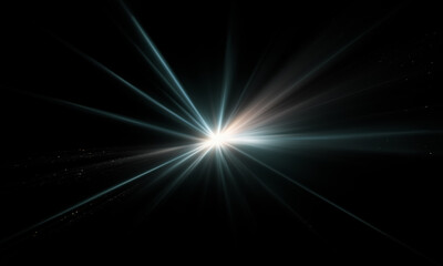 Obraz premium Light effect flare Glowing light explodes Light effect ray shining sun bright flash Special lens flare