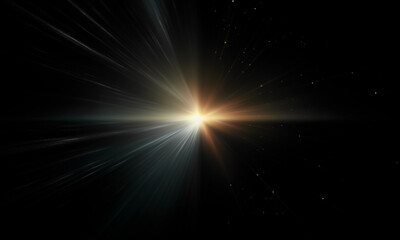 Fototapeta premium Light effect flare Glowing light explodes Light effect ray shining sun bright flash Special lens flare