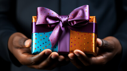 Joyful Gift Exchange: Festive Moments of Gifting and Smiles