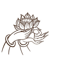 abstract lotus flower