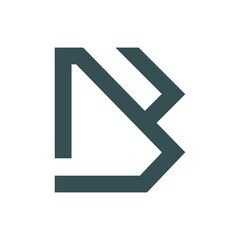 Monogram initial b letter mark logo design. Monogram design vector b logo. Monogram initial letter mark b logo. Design simple b monogram