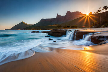 Fantastic sunset coast with beautiful colors and great light.