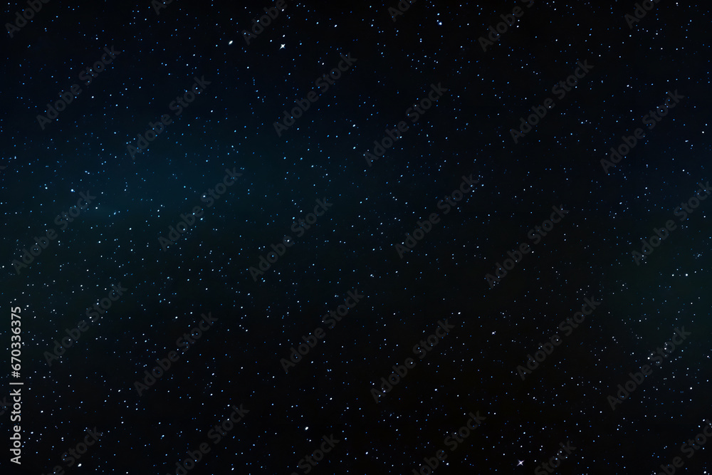 Wall mural seamless texture and full-frame background of starry night sky and outer space. neural network gener