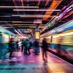 Dynamic Energy Abstract Illustration of Motion and Excitement