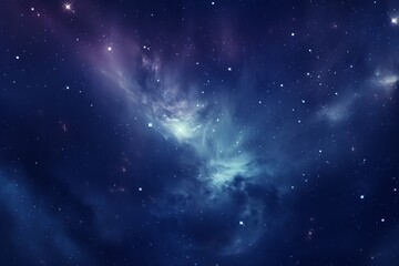 Fototapeta na wymiar Celestial 3D background with galaxies, stars, and cosmic rays