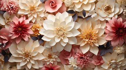 Beautiful wedding floral pattern seamless pattern