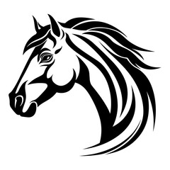 Logo of Horse Head, Stallion Illustration Vector SVG.
