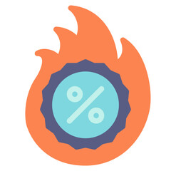 hot price flat icon