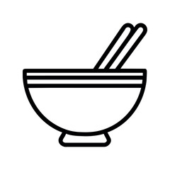 chinese food bowl icon design