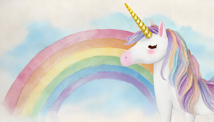 Obraz premium Unicorn background