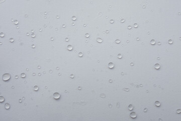 rain drops on white paper