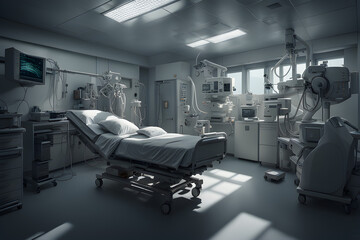 room in hospital Generative AI - obrazy, fototapety, plakaty