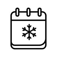 winter calendar icon