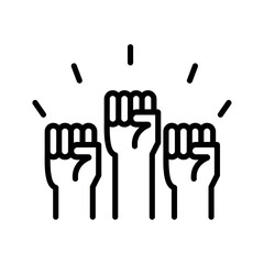 Obraz premium protests fist icon
