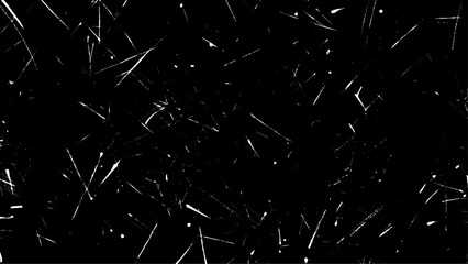 white Dust and scratches design. Black scratched grunge background, old film effect, space for text. Aged photo editor layer. Black grunge abstract black background.  - obrazy, fototapety, plakaty