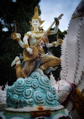 Hindu god in a temple