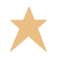 Golden Star Christmas Illustration