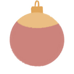 Obraz premium Red Ornament Christmas Illustration