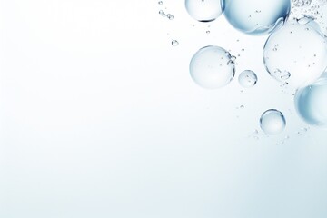 Fresh water background element minimalist style on white background Generative AI