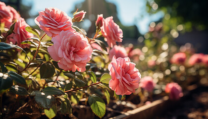 Fototapeta premium A vibrant bouquet of colorful flowers brings love and romance generated by AI